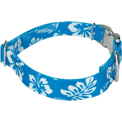 Country Brook Petz Premium Blue Hawaiian Dog Collar 4 Country Brook Petz Premium Blue Hawaiian Dog Collar - Image 2