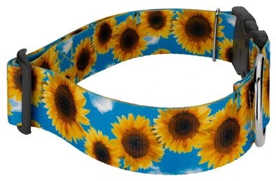 Country Brook Petz 1 1/2 Inch Deluxe Sunflowers Dog Collar 5 Country Brook Petz 1 1/2 Inch Deluxe Sunflowers Dog Collar - Image 3