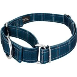 Country Brook Petz Navy Plaid Martingale Dog Collar