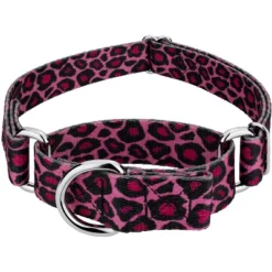 Country Brook Petz - Pink Leopard Martingale Dog Collar -Pet Shop GUEST 89050e40 ef90 4f48 a09f 4bb4c24eadf3