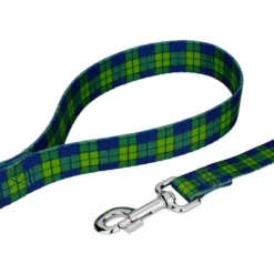 Country Brook Petz Deluxe Blue And Green Plaid Dog Collar And Leash -Pet Shop GUEST 89346bdd 5e4b 4d22 b6ba 1e5e6ed941b7