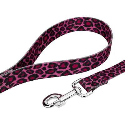 Country Brook Petz Premium Pink Leopard Collar And Leash 6 Country Brook Petz Premium Pink Leopard Collar And Leash - Image 4
