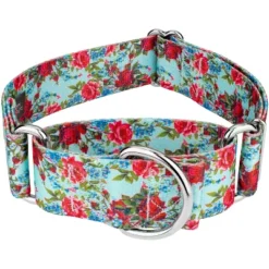 Country Brook Petz 1 1/2 Inch Vintage Roses Martingale Dog Collar -Pet Shop GUEST 89a7c94f 1caa 4609 86f6 3aaa75c2d7af