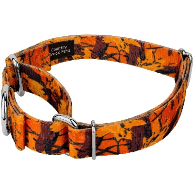 Country Brook Petz Orange Sunset Camo Martingale Dog Collar 3 Country Brook Petz Orange Sunset Camo Martingale Dog Collar