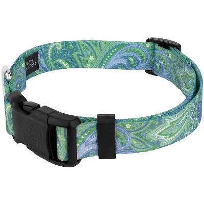 Country Brook Petz Deluxe Green Paisley Dog Collar - Made In The U.S.A. (3/4 Inch, Small) 3 Country Brook Petz Deluxe Green Paisley Dog Collar - Made In The U.S.A. (3/4 Inch, Small)