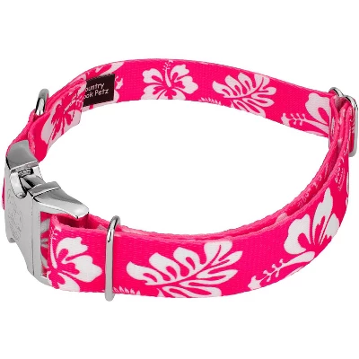 Country Brook Petz Premium Pink Hawaiian Dog Collar 4 Country Brook Petz Premium Pink Hawaiian Dog Collar - Image 2