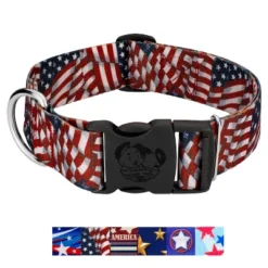 Country Brook Petz HossFit Jr Wide Deluxe Dog Collar - Americana Collection -Pet Shop GUEST 943ff5b8 cd98 4452 bfca 8e6a411a2697