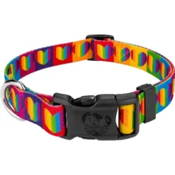 Country Brook Petz Deluxe Rainbow Hearts Dog Collar - Made In The U.S.A. -Pet Shop GUEST 959e71d2 fea2 4a71 b5fc 1cc62759a7f7