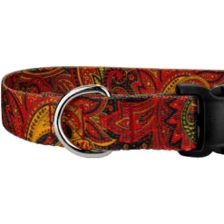 Country Brook Petz Fire Paisley Deluxe Dog Collar And Leash -Pet Shop GUEST 99a10a25 f8a6 46a7 a025 2bdc5b993142