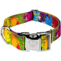 Country Brook Petz 1 1/2 Inch Premium Paint Splatter Dog Collar -Pet Shop GUEST 9b27a2ab a58d 4c97 a74e 0feb8490ebf1