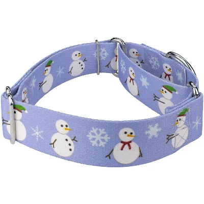 Country Brook Petz 1 1/2 Inch Snowman Martingale Dog Collar 6 Country Brook Petz 1 1/2 Inch Snowman Martingale Dog Collar - Image 4