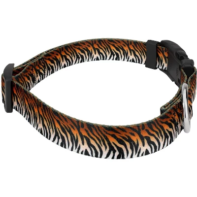 Country Brook Petz Deluxe Bengal Tiger Stripes Dog Collar And Leash 4 Country Brook Petz Deluxe Bengal Tiger Stripes Dog Collar And Leash - Image 2