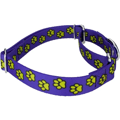 Country Brook Petz Blue Busy Paws Martingale Dog Collar And Leash Limited Edition 4 Country Brook Petz Blue Busy Paws Martingale Dog Collar And Leash Limited Edition - Image 2