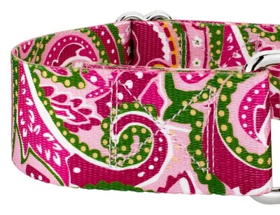 Country Brook Petz 1 1/2 Inch Pink Paisley Martingale Dog Collar 7 Country Brook Petz 1 1/2 Inch Pink Paisley Martingale Dog Collar - Image 5
