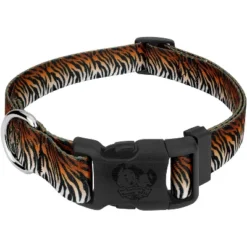Country Brook Petz Deluxe Bengal Tiger Stripes Dog Collar - Made In The U.S.A. (1 Inch, Extra Large) -Pet Shop GUEST b1ca91f1 e7c1 4150 b488 a4340ff4b74a