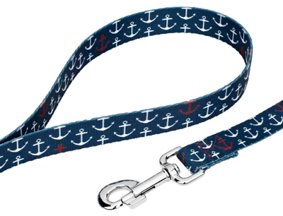 Country Brook Petz® 1 Inch Anchors Away Dog Leash - 6 Foot 3 Country Brook Petz® 1 Inch Anchors Away Dog Leash - 6 Foot