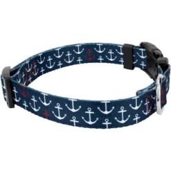 Country Brook Petz Deluxe Anchors Away Dog Collar And Leash -Pet Shop GUEST b3cead3f a7cb 4dd3 8a50 7335c5e92a37