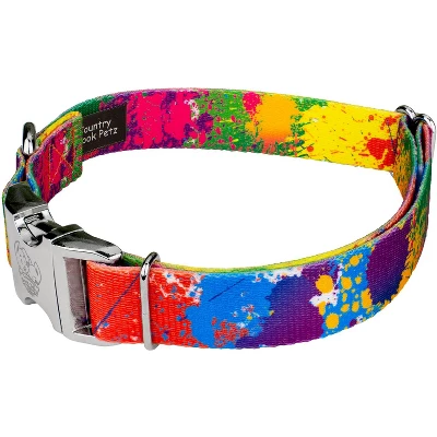 Country Brook Petz Premium Paint Splatter Dog Collar 5 Country Brook Petz Premium Paint Splatter Dog Collar - Image 3