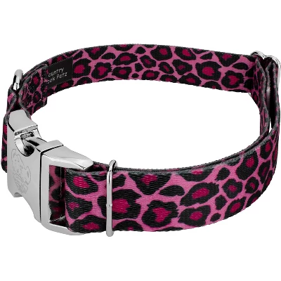 Country Brook Petz Premium Pink Leopard Collar And Leash 3 Country Brook Petz Premium Pink Leopard Collar And Leash