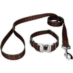 Country Brook Petz Premium Buffalo Plaid Dog Collar And Leash -Pet Shop GUEST bd98def8 d4ce 425b acbe a2507d87ba40