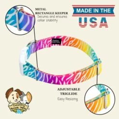 Country Brook Petz Deluxe Fashion Zebra Dog Collar - Made In The U.S.A. (1/2 Inch, Extra Small) -Pet Shop GUEST bf9fed47 6e16 4e4c 815f 20c41ead995a