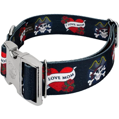 Country Brook Petz 1 1/2 Inch Premium I Love Mom Dog Collar 4 Country Brook Petz 1 1/2 Inch Premium I Love Mom Dog Collar - Image 2