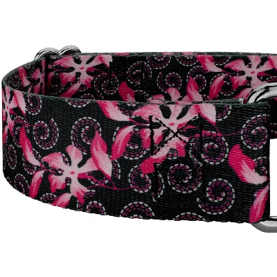 Country Brook Petz 2 Inch Pink Honeysuckle Breeze Martingale Dog Collar 5 Country Brook Petz 2 Inch Pink Honeysuckle Breeze Martingale Dog Collar - Image 3