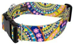 Country Brook Petz 1 1/2 Inch Deluxe Yellow Boho Mandala Dog Collar -Pet Shop GUEST c4f12bc8 f576 4407 afd2 a19ab6a26897