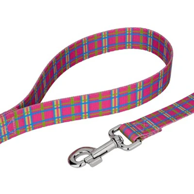 Country Brook Petz Premium Bubblegum Pink Plaid Dog Collar And Leash 9 Country Brook Petz Premium Bubblegum Pink Plaid Dog Collar And Leash - Image 7