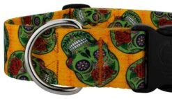 Country Brook Petz 1 1/2 Inch Deluxe Sugar Skulls Dog Collar -Pet Shop GUEST c6a3fee3 8cc3 46d5 a320 cccef4a4b126