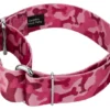 Country Brook Petz 1 1/2 Inch Pink Bone Camo Martingale Dog Collar