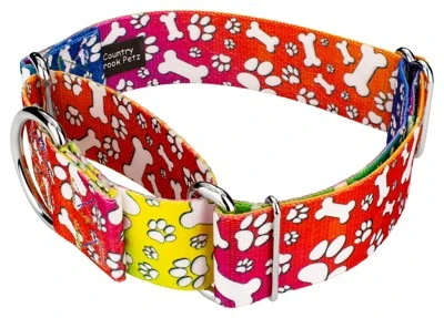 Country Brook Petz 1 1/2 Inch Trippy Doggo Martingale Dog Collar 3 Country Brook Petz 1 1/2 Inch Trippy Doggo Martingale Dog Collar