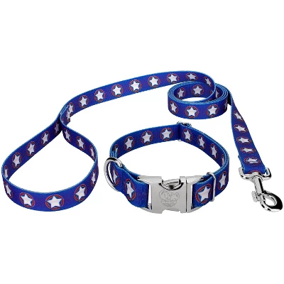 Country Brook Petz Premium American Stars Dog Collar And Leash 8 Country Brook Petz Premium American Stars Dog Collar And Leash - Image 6