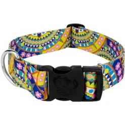 Country Brook Petz 1 1/2 Inch Deluxe Yellow Boho Mandala Dog Collar -Pet Shop GUEST cdf5250e f0ac 4741 ada4 a62523dc5dcf