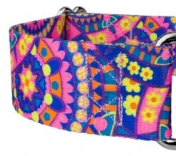 Country Brook Petz 1 1/2 Inch Blue Boho Mandala Martingale Dog Collar -Pet Shop GUEST cebab2f9 9129 4dcc 8dd2 4c9e291a39e7