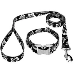 Country Brook Petz Premium Black Hawaiian Dog Collar And Leash -Pet Shop GUEST d3ce8734 2ac5 4a69 9b92 a663d5dd2947