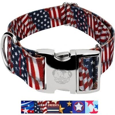 Country Brook Petz HossFit Jr Wide Premium Dog Collar - Americana Collection 5 Country Brook Petz HossFit Jr Wide Premium Dog Collar - Americana Collection - Image 3