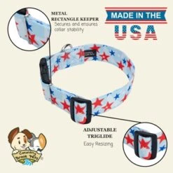 Country Brook Petz HossFit Jr Wide Deluxe Dog Collar - Americana Collection -Pet Shop GUEST d8676896 09e0 4da6 b6e0 0c2a168fa897