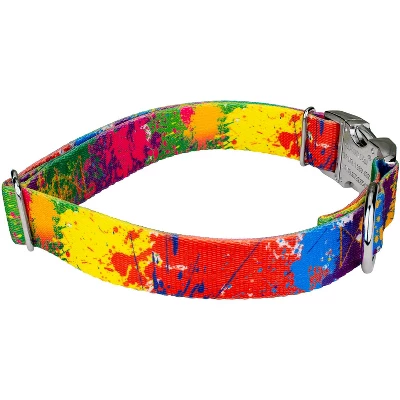 Country Brook Petz Premium Paint Splatter Dog Collar 6 Country Brook Petz Premium Paint Splatter Dog Collar - Image 4