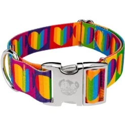 Country Brook Petz 1 1/2 Inch Premium Rainbow Hearts Dog Collar 9 Country Brook Petz 1 1/2 Inch Premium Rainbow Hearts Dog Collar -Pet Shop GUEST dd5d2be2 7220 4a2b 8e31 32cd97e238a6