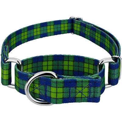 Country Brook Petz Blue And Green Plaid Martingale Dog Collar 6 Country Brook Petz Blue And Green Plaid Martingale Dog Collar - Image 4