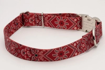 Country Brook Petz Premium Red Bandana Dog Collar 8 Country Brook Petz Premium Red Bandana Dog Collar - Image 6