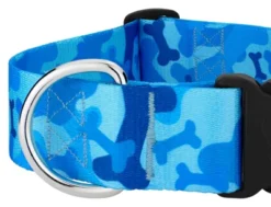 Country Brook Petz 1 1/2 Inch Deluxe Blue Bone Camo Dog Collar -Pet Shop GUEST ebd49d96 78a6 420f ba99 a0712f781619