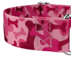 Country Brook Petz 1 1/2 Inch Pink Bone Camo Martingale Dog Collar -Pet Shop GUEST f11d6c2d ec2c 48e4 b466 24399c36a23c