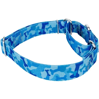 Country Brook Petz Blue Bone Camo Martingale Dog Collar 4 Country Brook Petz Blue Bone Camo Martingale Dog Collar - Image 2