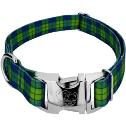 Country Brook Petz Premium Blue And Green Plaid Dog Collar -Pet Shop GUEST f33b16a3 bbdf 4547 8024 9432f04ccc89