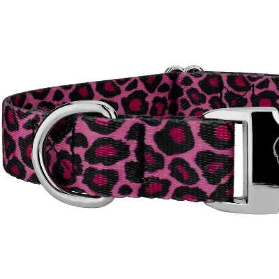 Country Brook Petz Premium Pink Leopard Dog Collar 5 Country Brook Petz Premium Pink Leopard Dog Collar - Image 3