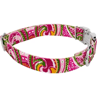 Country Brook Petz Premium Pink Paisley Dog Collar 4 Country Brook Petz Premium Pink Paisley Dog Collar - Image 2