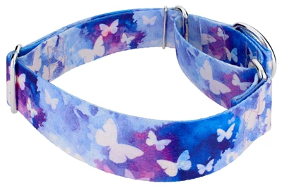 Country Brook Petz 1 1/2 Inch Watercolor Butterflies Martingale Dog Collar 4 Country Brook Petz 1 1/2 Inch Watercolor Butterflies Martingale Dog Collar - Image 2