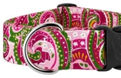 Country Brook Petz 1 1/2 Inch Deluxe Pink Paisley Dog Collar -Pet Shop GUEST feadd2de 1e23 41c7 809a 1c1636add38e